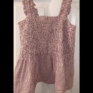 Adorable Red/White Top